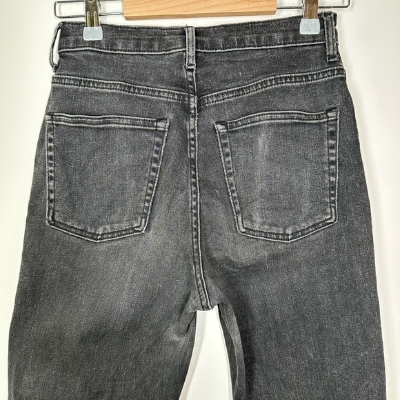 Everlane Washed Black Slim Straight Leg Jeans Size 26 - Picture 8 of 9